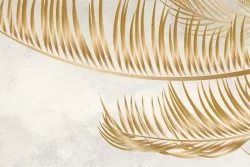Elegant golden leaves wallpaper