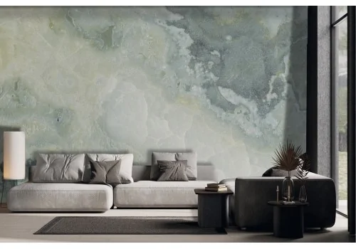 Carta da parati astratta bianca e grigia