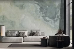 Carta da parati astratta bianca e grigia