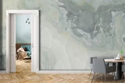 Carta da Parati Adesiva astratta bianca e grigia