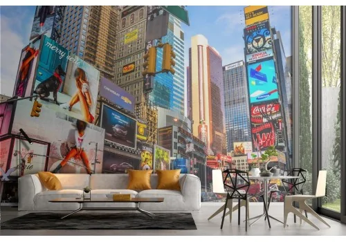 Colorful modern New York city wallpaper 2