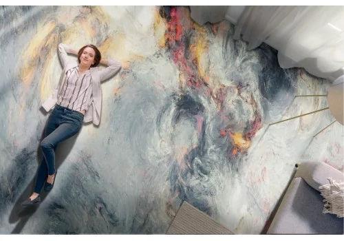 Wallpaper for stucco or colored cement surface 2