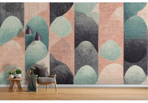 Abstract pastel colored canvas wallpaper -a203