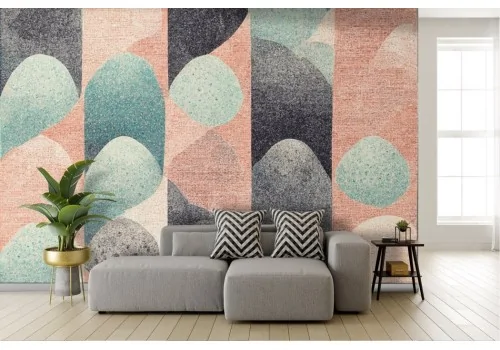 Abstract pastel colored canvas wallpaper 2