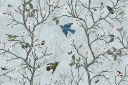 Japanese wallpaper trees birds