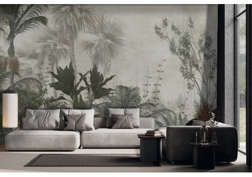 Green tropical forest wallpaper