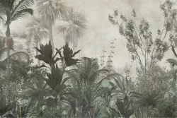 Carte da Parati tropicale verde