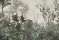 Green tropical wallpaper