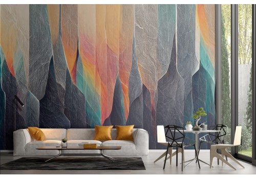 Colorful geometric wallpaper decoration 2