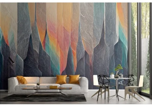 Colorful geometric wallpaper decoration 2