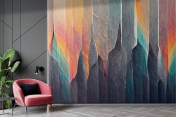 Carta da Parati geometrica colorata