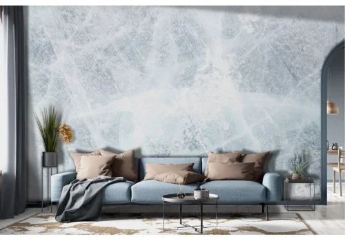 Ice effect wallpaper with white shades -a214