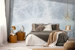 Adhesive Wallpaper with ice effect white shades