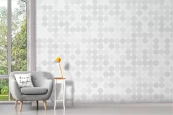 Adhesive Wallpaper Geometric Balls on White Background