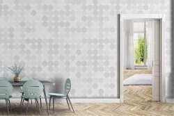 Wallpaper with white background and dots