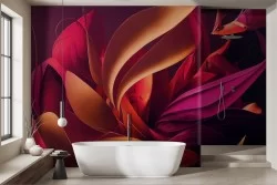 Japanese oriental leaves wallpaper