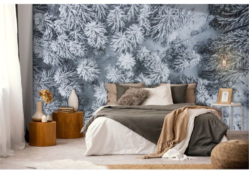 Snowy forest wallpaper 2