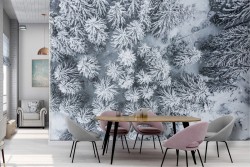 Snowy forest wallpaper