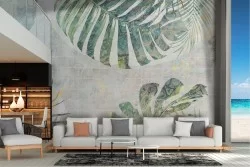Tropical leaves wallpaper