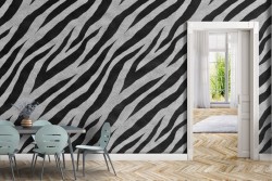 Zebra striped wallpaper
