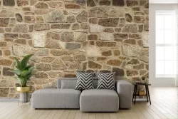 Carta da Parati Adesiva rivestimento mattonelle in pietra
