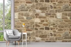 Stone coated wallpaper