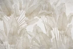Watercolor tropical leaves wallpaper