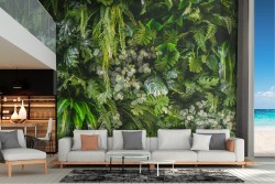 Tropical leaves wallpaper