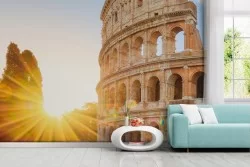 Carta da parati Roma Colosseo tramonto