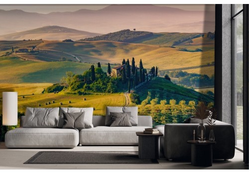 Carta da parati paesaggio toscano