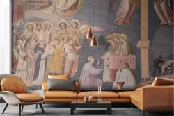 Adhesive Wallpaper with nineteenth-century period painting