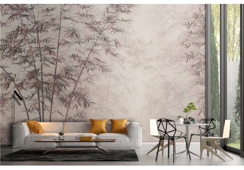 Forest wallpaper with tropical trees 2