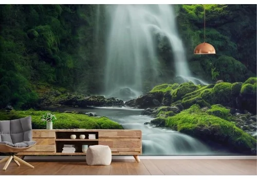 Carta da parati cascata zen natura 2