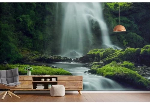 Zen waterfall nature wallpaper 2