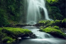 Zen waterfall wallpaper