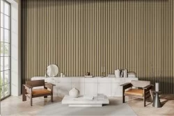 Striped wallpaper with vintage gold background