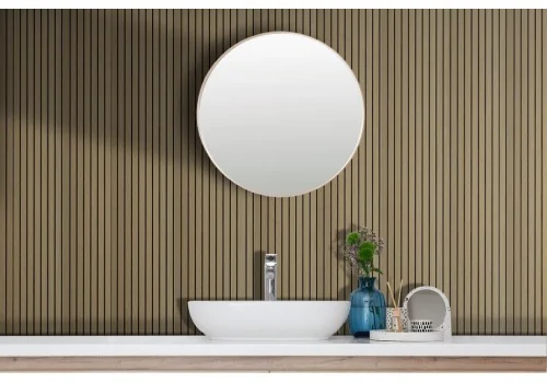 Striped wallpaper with vintage gold background 2