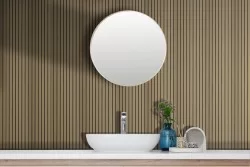 Adhesive Wallpaper with vintage gold striped background