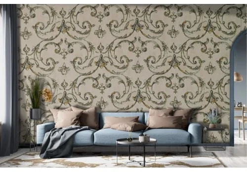 Damask vintage decoration wallpaper -a250