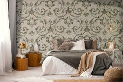 Adhesive Wallpaper Vintage Damask Decoration