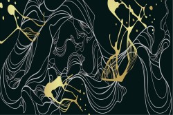 Wallpaper Design and Styles Abstract Luxury Stripes and Waves