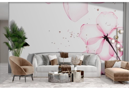 Abstract pink flowers wallpaper 2