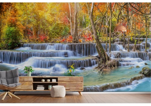 Carta da parati cascata natura zen 2