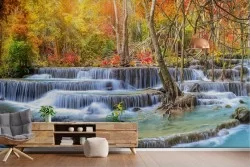 Carta da Parati Adesiva cascata natura zen