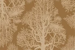 Wallpaper painted trees