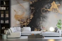 Gold marble wallpaper