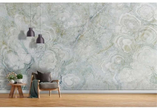 White and Gray Marble Wallpaper -a275