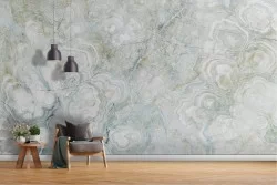 White and grey marble wallpaper