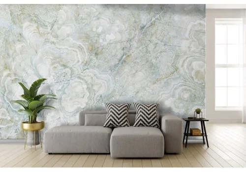 White and grey marble wallpaper 2