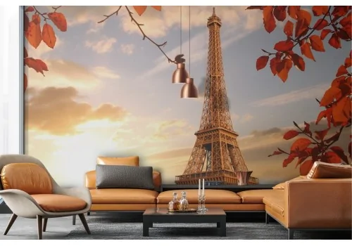 Carta da parati Parigi Tour Eiffel tramonto 2